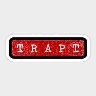 vintage retro plate Trapt Sticker
